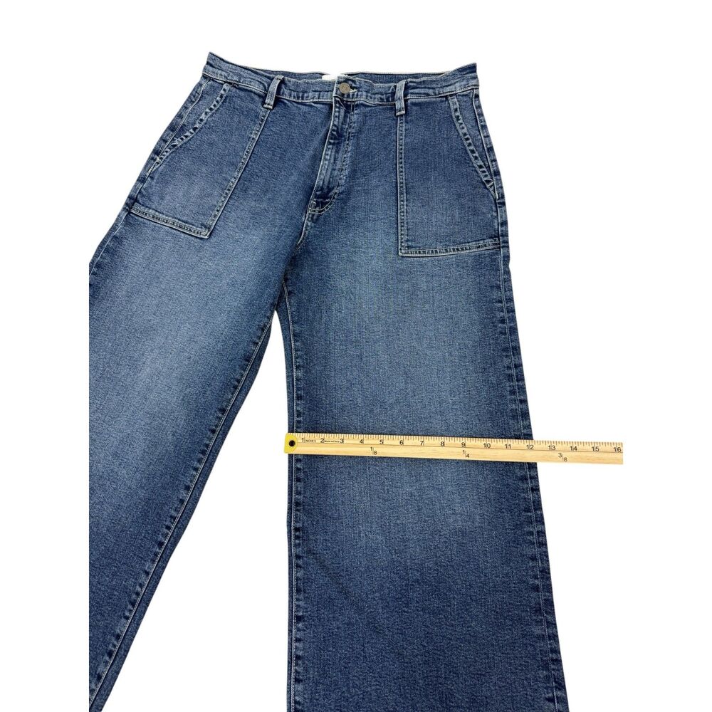 NWT Hudson Jeans Blue Wide Leg Denim Pants Size 31 - Picture 9 of 10